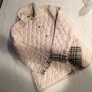 Burberry Barn Jacket, Cream, Size Small